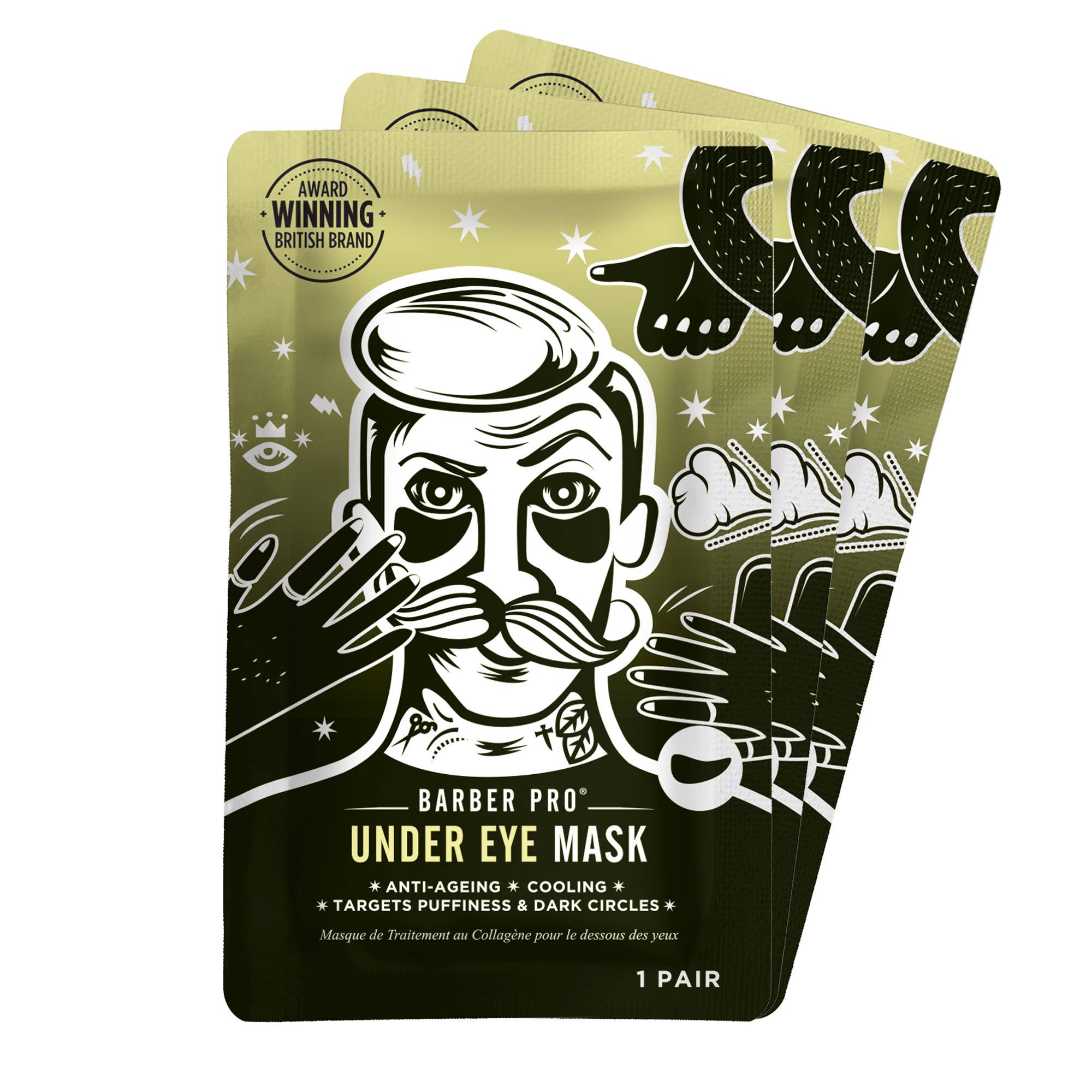 BARBER PRO - Wholesale Eye Treatment Mask - BARBER PRO Under Eye Mask - 3 Pack1