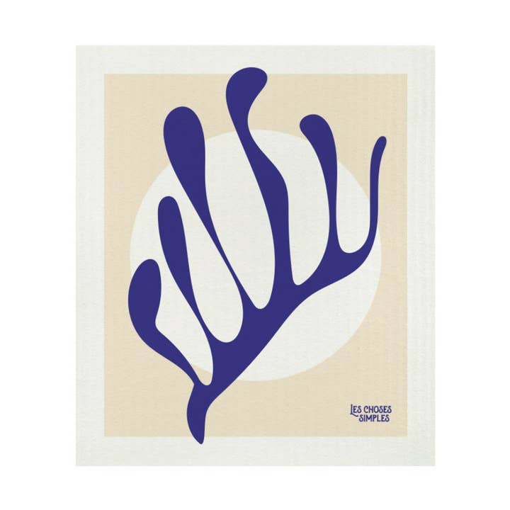 Natural Dishcloth - Blue for wholesale by Les Choses Simples