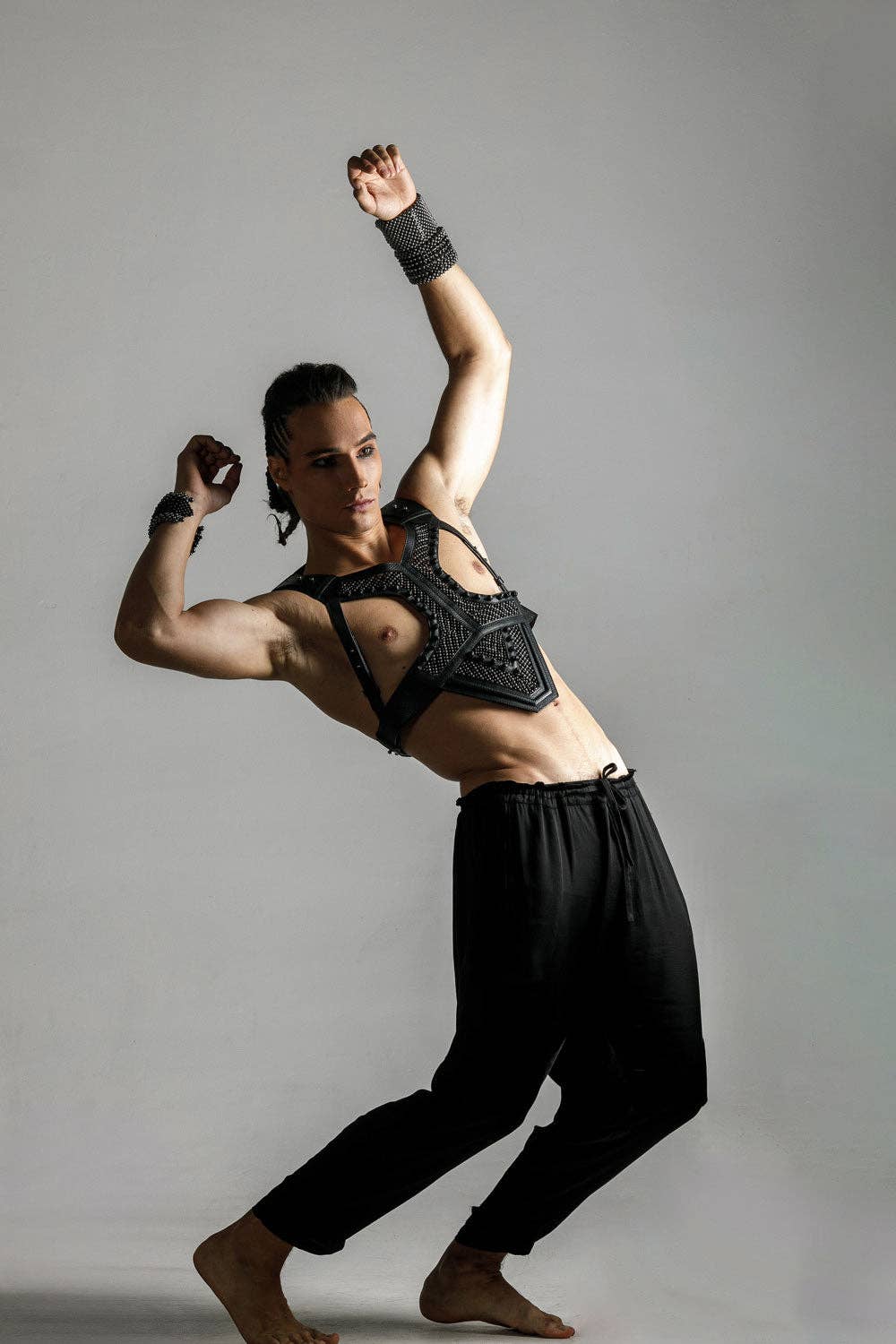 OBJECT & DAWN – wholesale Tank top – Men's – Adonis Men's Leather Beaded Harness3