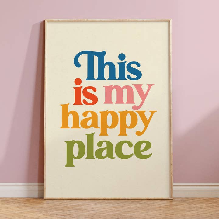 Este é o meu lugar feliz Imprimir por atacado de Twisted Rebel Designs