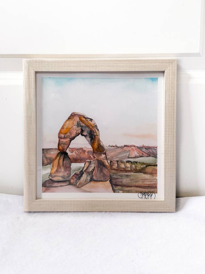 Arches National Park Watercolor for wholesale by Watercolor With Emily