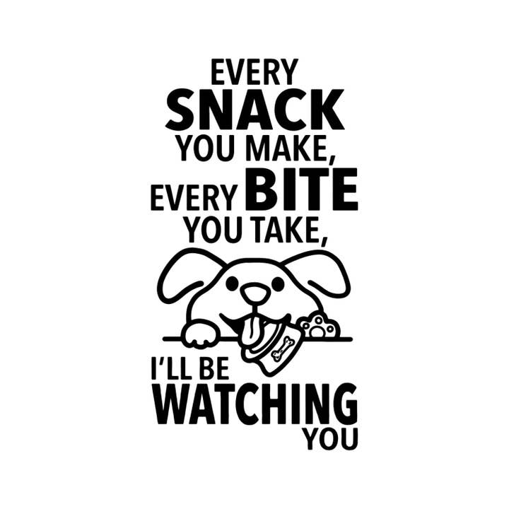 Fabdaz - Wholesale Tea Towel - “Every Snack You Make, Every Bite You Take, I'll Be Watching You” - Hey Now™ Cotton Kitchen Towel2