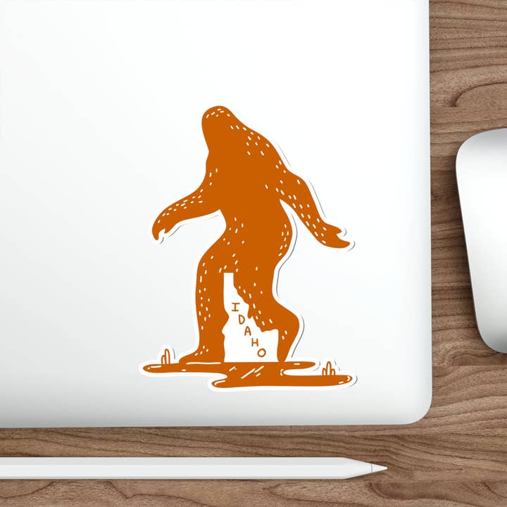Idaho Sasquatch Crotch - Die-Cut Vinyl Stickers for wholesale by North Beast