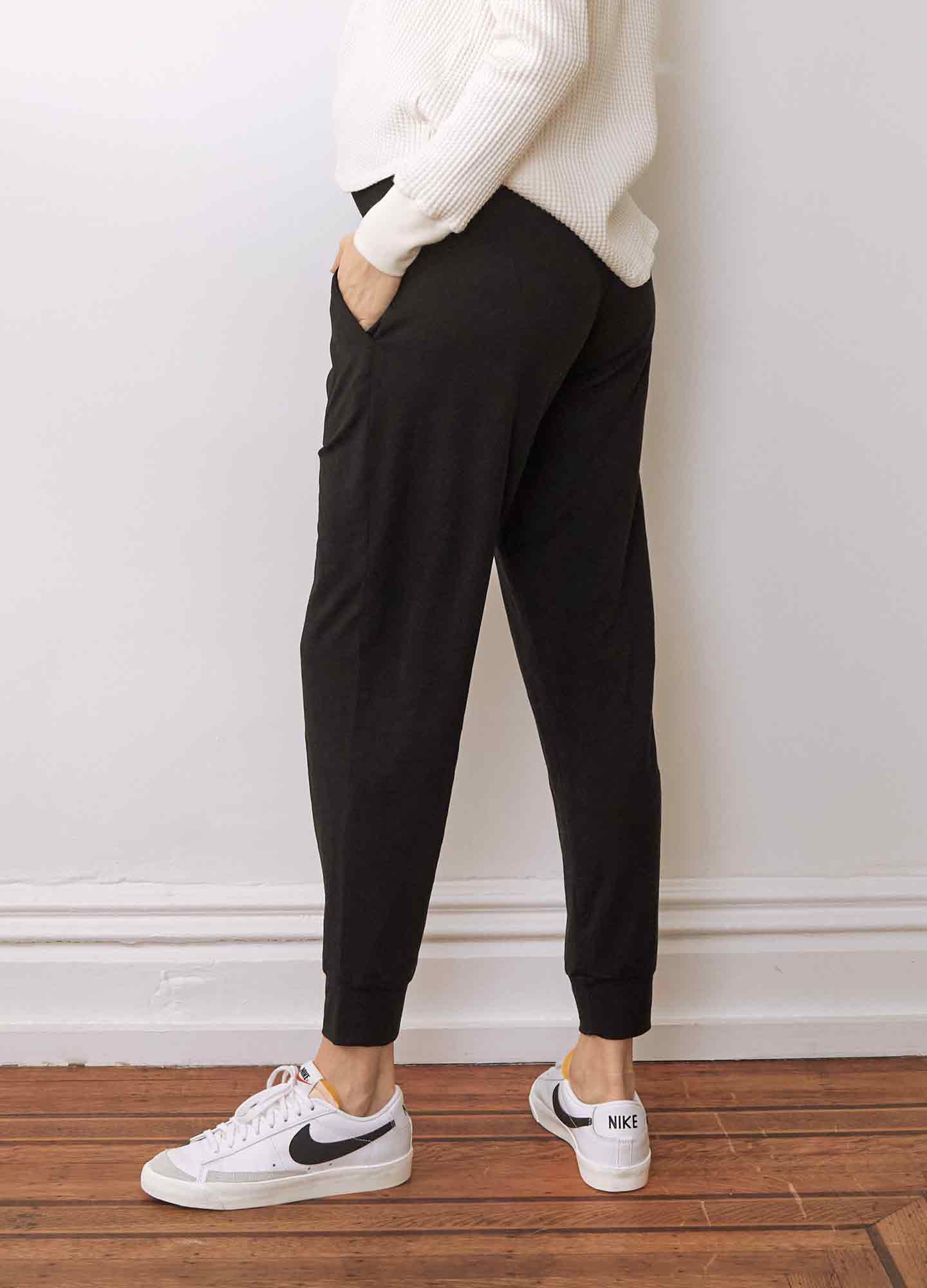 Black The Over/Under Easy Maternity Pant for wholesale on Faire2