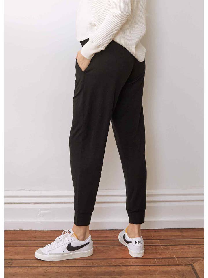 Black The Over/Under Easy Maternity Pant for wholesale on Faire2