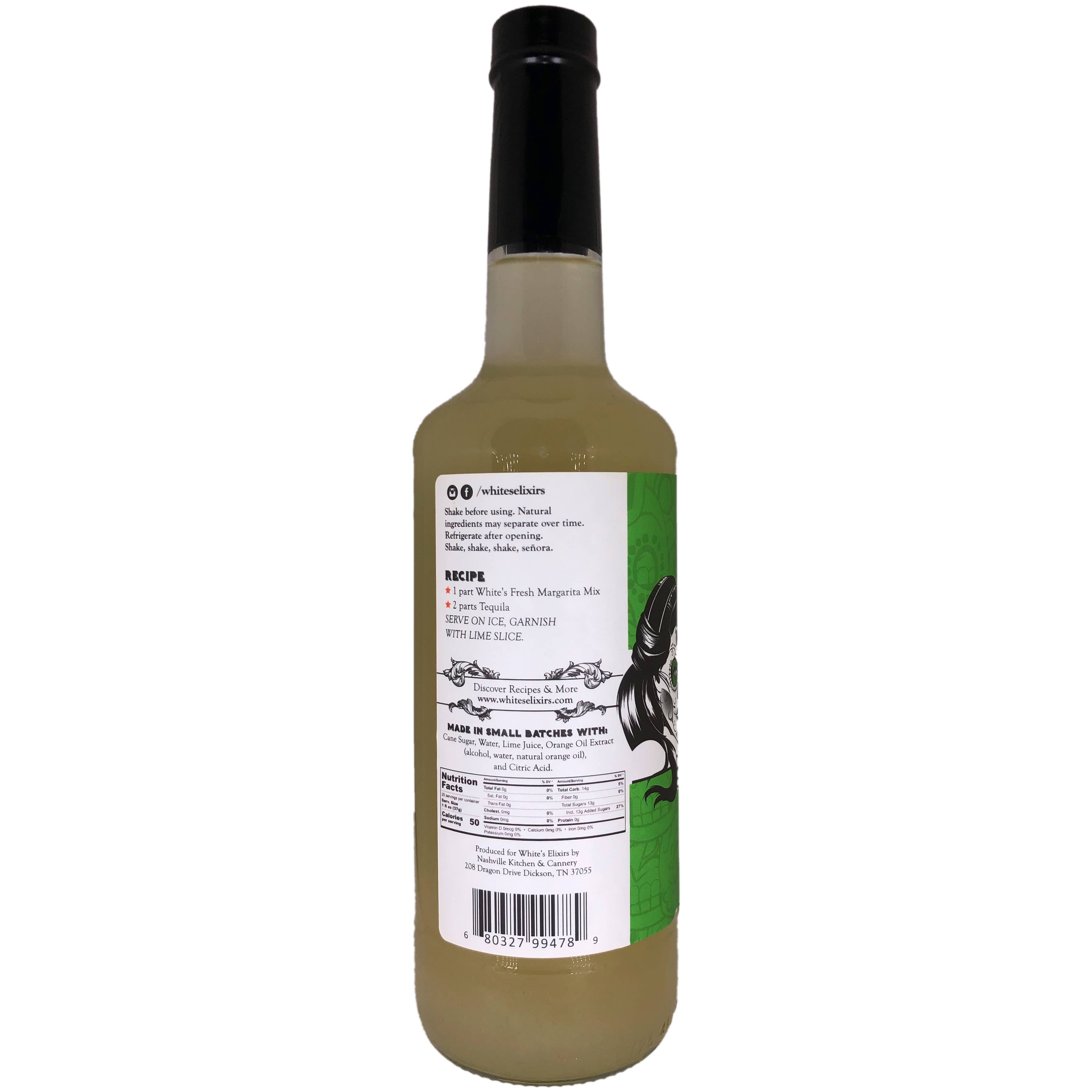 White's Elixirs - Wholesale Cocktail Mix/Syrup - White's Elixirs Fresh Margarita Cocktail Mix5