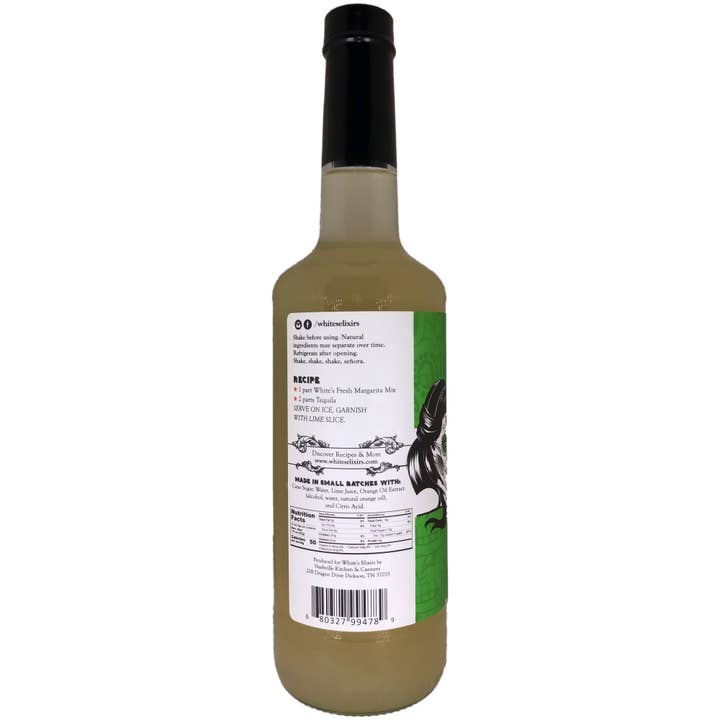 White's Elixirs - Wholesale Cocktail Mix/Syrup - White's Elixirs Fresh Margarita Cocktail Mix5