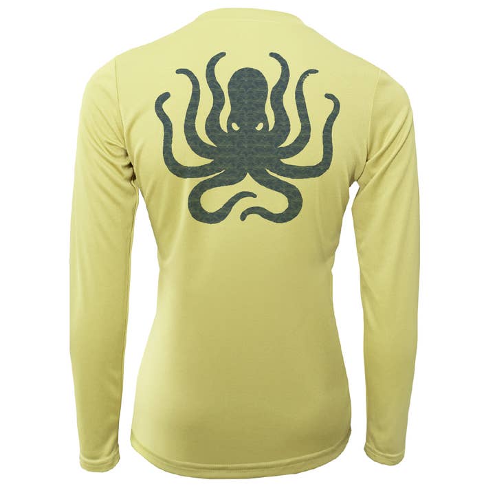 Curaçao, Netherlands Kraken Women's Long Sleeve UPF 50+ Dry-Fit Shirt for wholesale by Saltwater Born