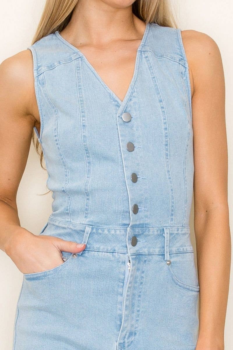 White Birch - Wholesale Jumpsuit - Women's - JP50277 Short Sleeve Solid Knit Jumpsuit7