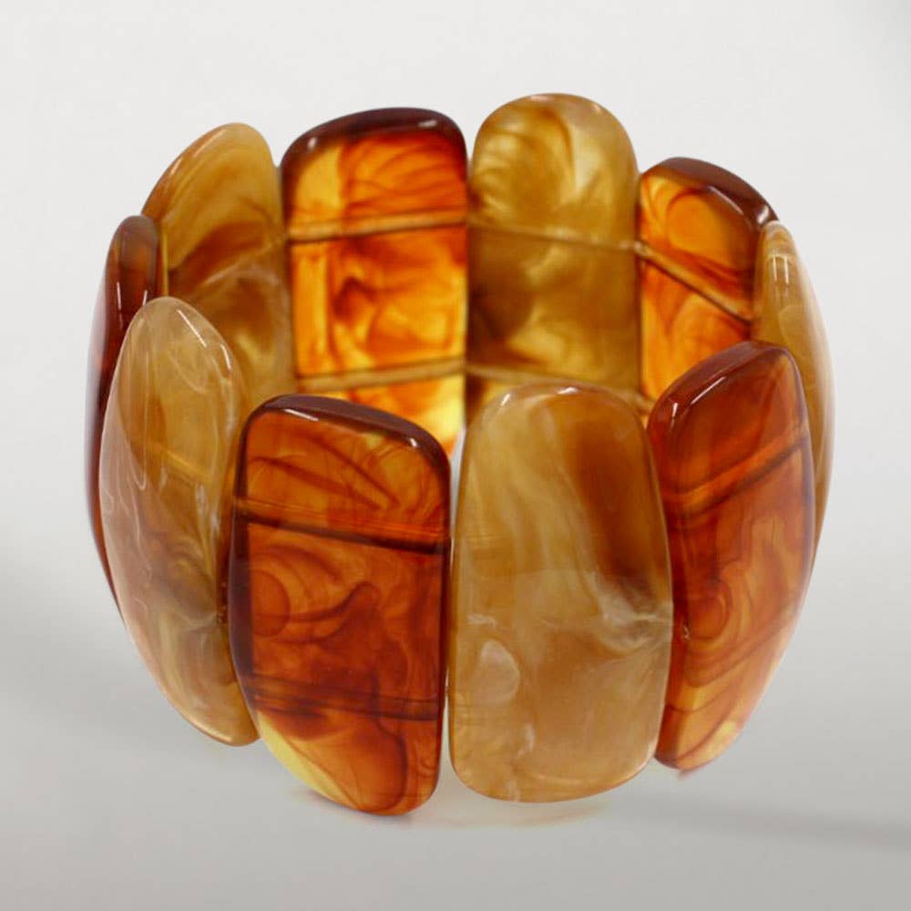 Sensibling Corp. – Pulseira por atacado – Pulseira Larga Marmoreada Esticável em Negrito2