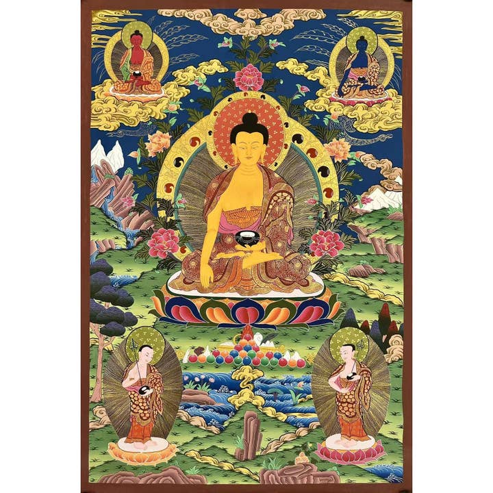 Thangka di Shakyamuni Buddha per la vendita all'ingrosso da parte di Art Of Tibet