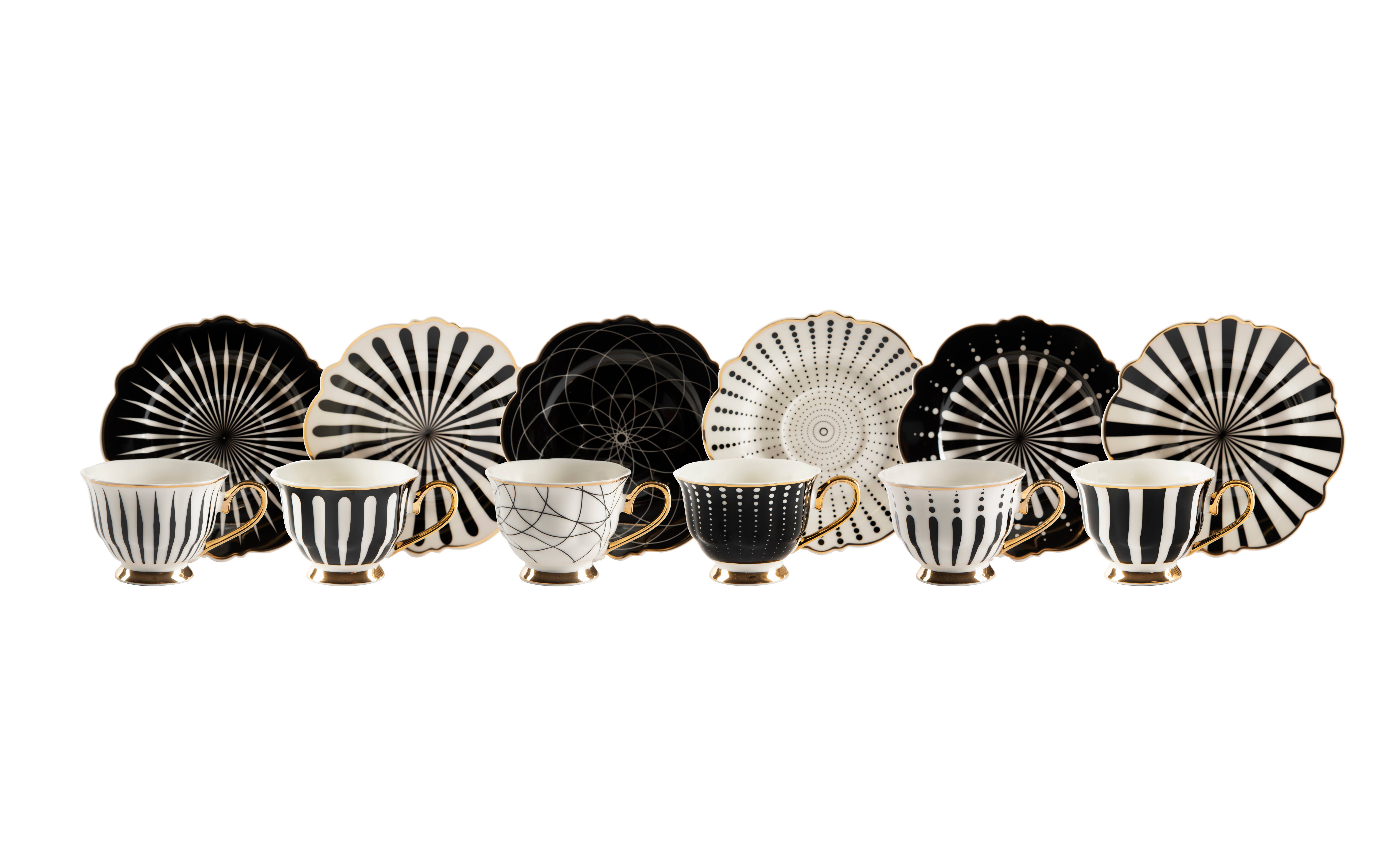 multicolour Set of 6 Alice Coffee Cups for wholesale on Faire1