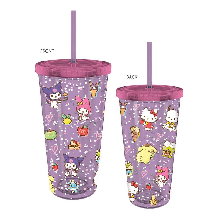 Sanrio Hello Kitty & Friends 32oz Confetti Cold Cup for wholesale by Silver Buffalo