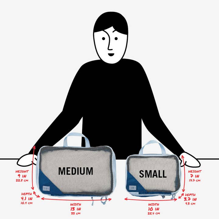 Built NY - Wholesale Luggage - Compression Cube 2 Piece Set - Quiet Shade3