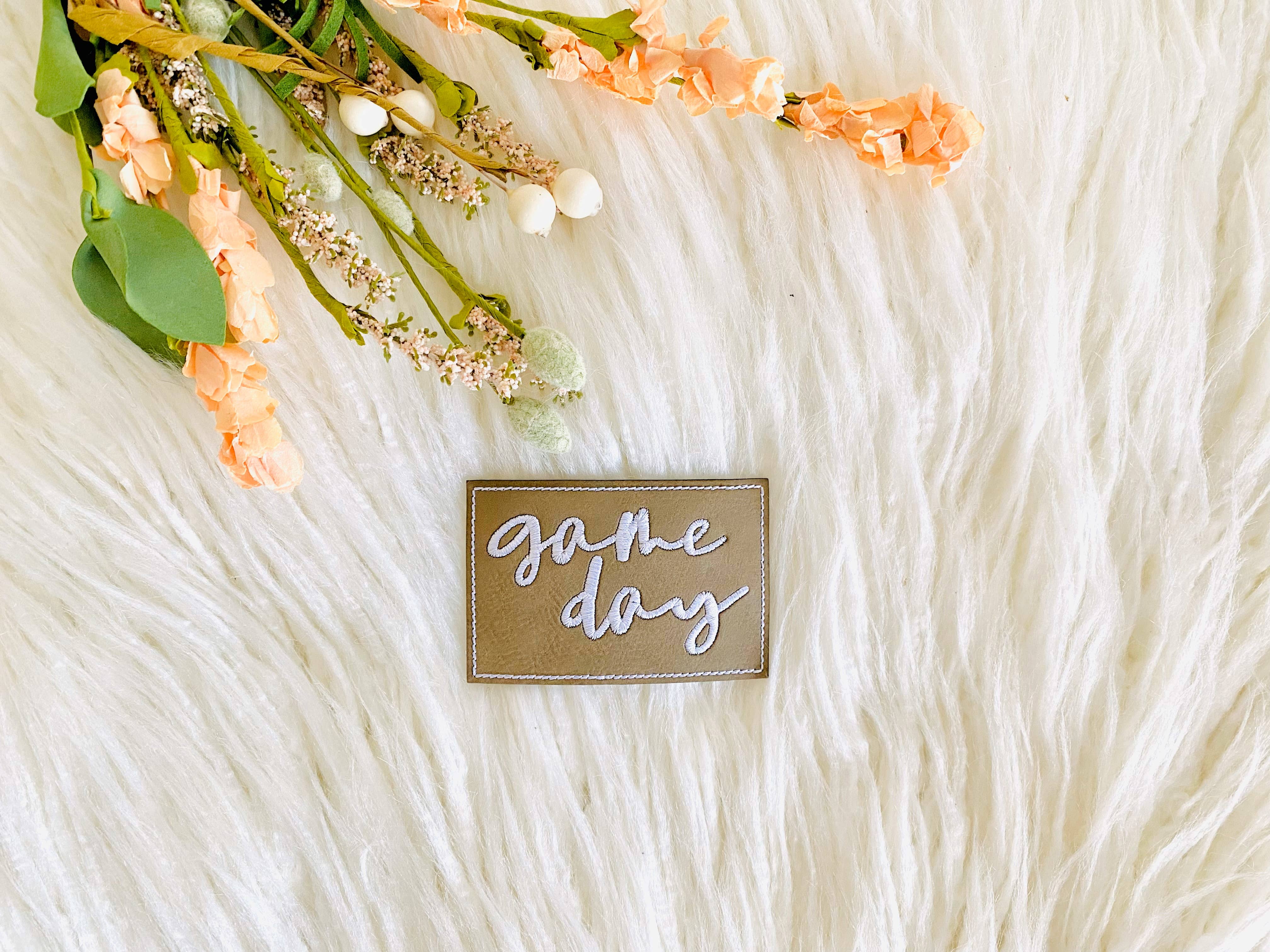 R & R Stitched - Wholesale Patch - Game day embroidered leather hat patch5