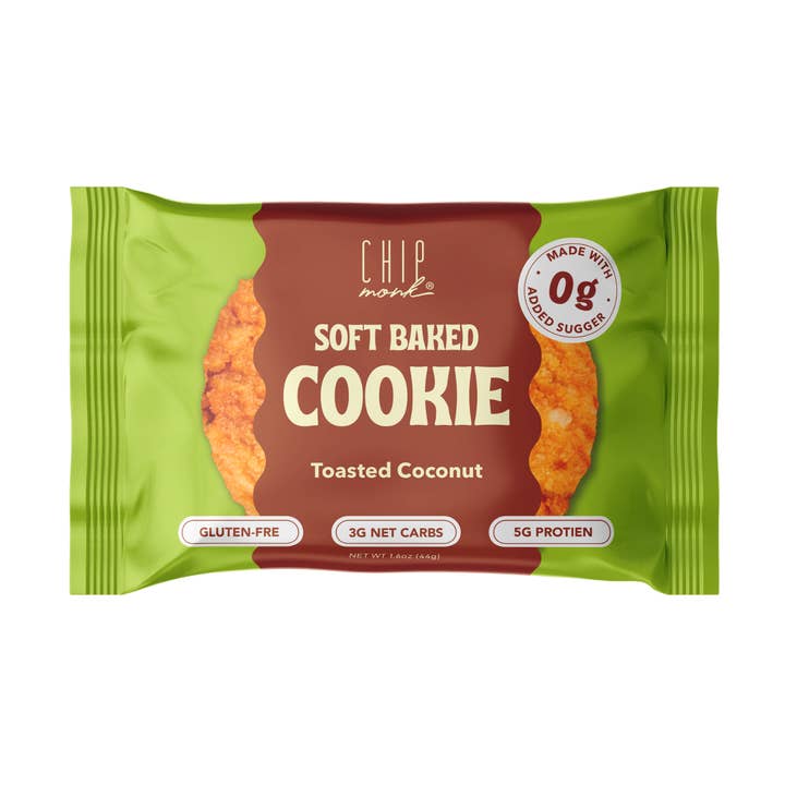 Toasted Coconut Keto Cookie for wholesale by ChipMonk Baking