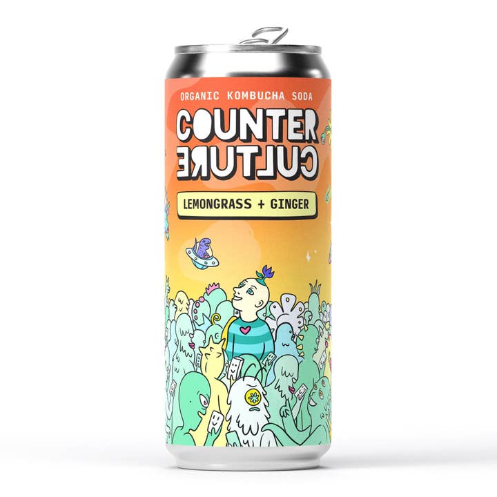 Counter Culture Drinks – Großhandel Kombucha – Counter Culture - Lemongrass + Ingwer Bio-Kombucha-Limonade 330 ml
