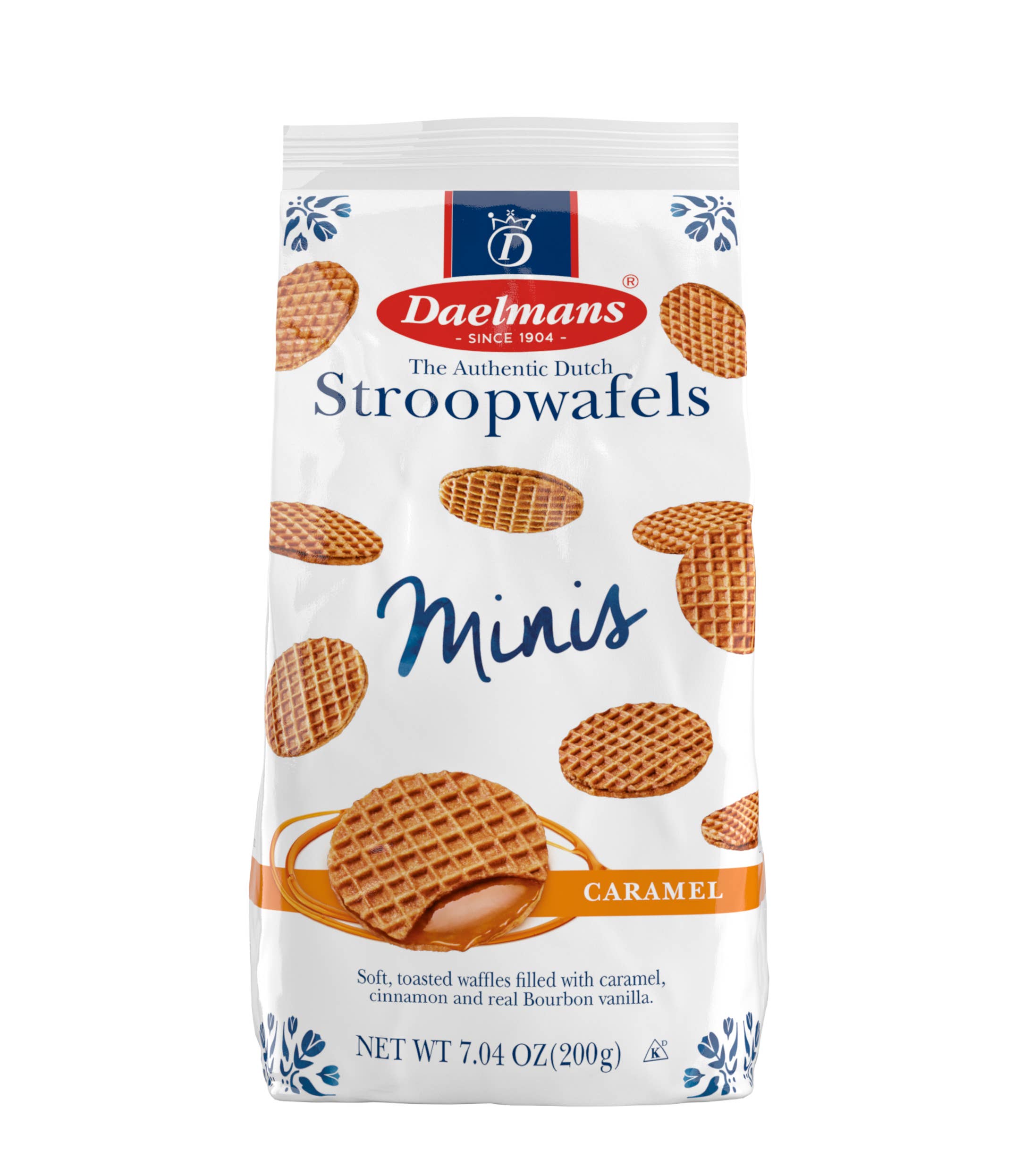 Daelmans Stroopwafels - Wholesale Cookie - Daelmans Caramel Mini Stroopwafels Bag (Case of 12)
