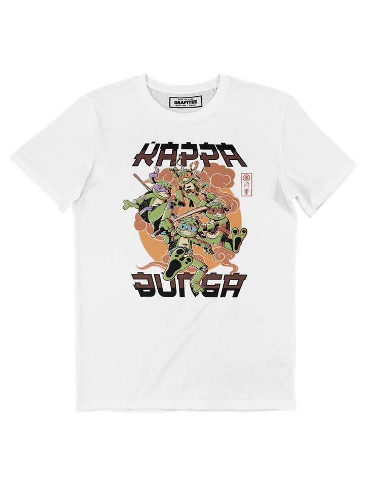 White KappaBunga T-shirt - Japanese Mythology Comics T-shirt for wholesale on Faire