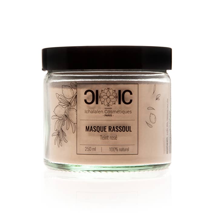 MASQUE RASSOUL TEINT ROSÉ pour la vente par ICParis ( Ichalalen cosmétiques Paris)