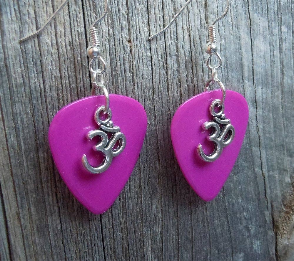 Simply Raevyn - Wholesale Dangle Earrings - Ohm Charm Guitar Pick Earrings12