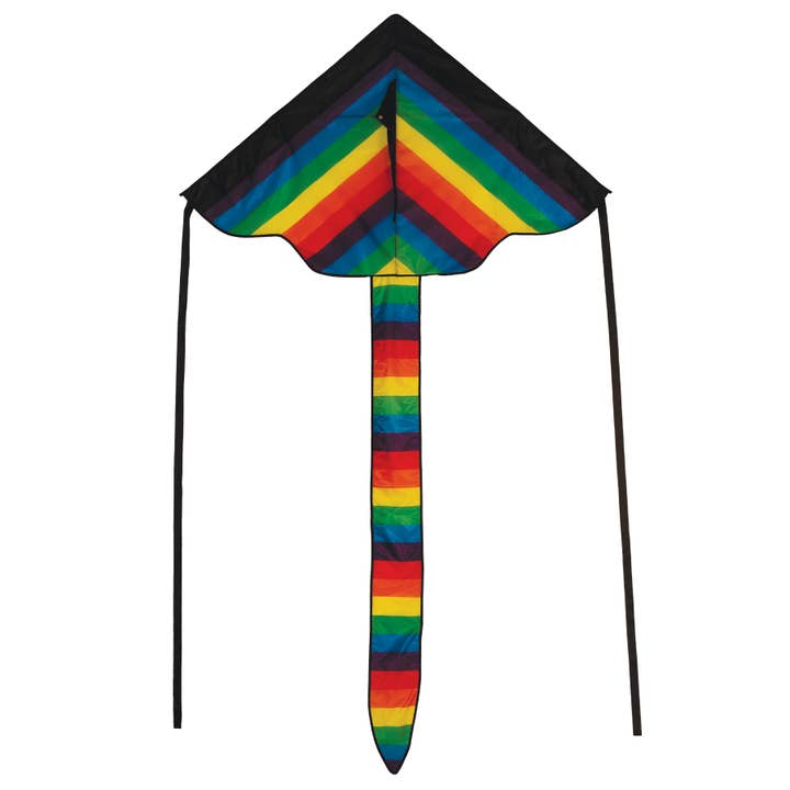 Rainbow Stripe 46" Fly-Hi Kite for wholesale by In the Breeze, LLC.