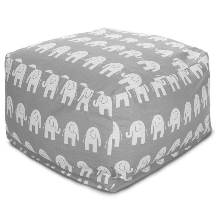 Majestic Woongoederen Grijs Ellie Ottoman voor wholesale door Majestic Home Goods