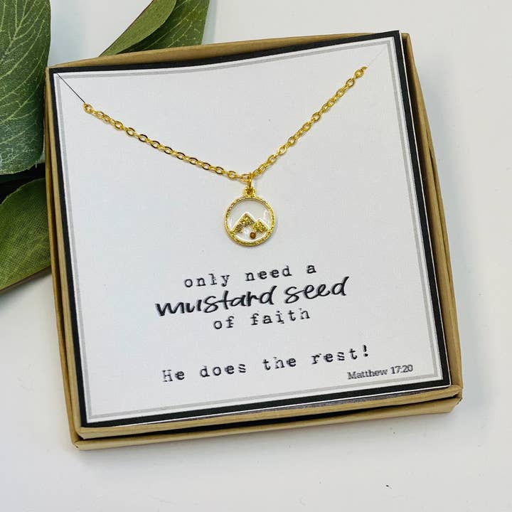 Little Happies Co - Wholesale Pendant/Charm Necklace - Mountain Mustard Seed Necklace1