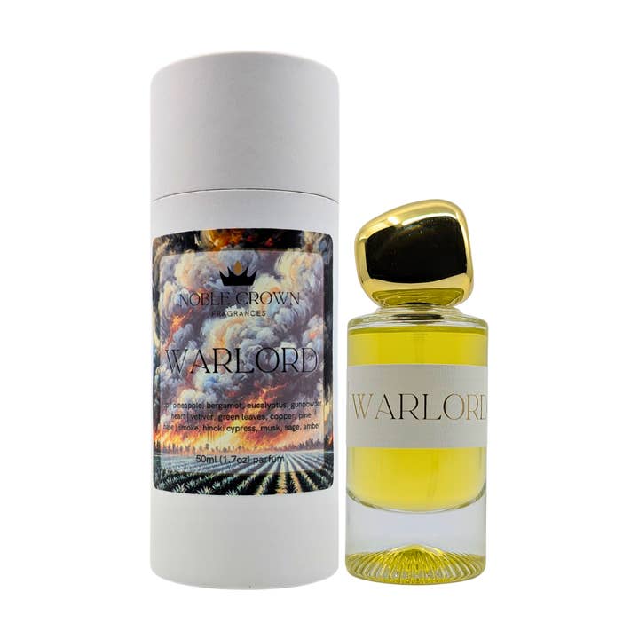Warlord Perfume - invigorating pineapple, vetiver, and smoke for wholesale by Noble Crown Fragrances