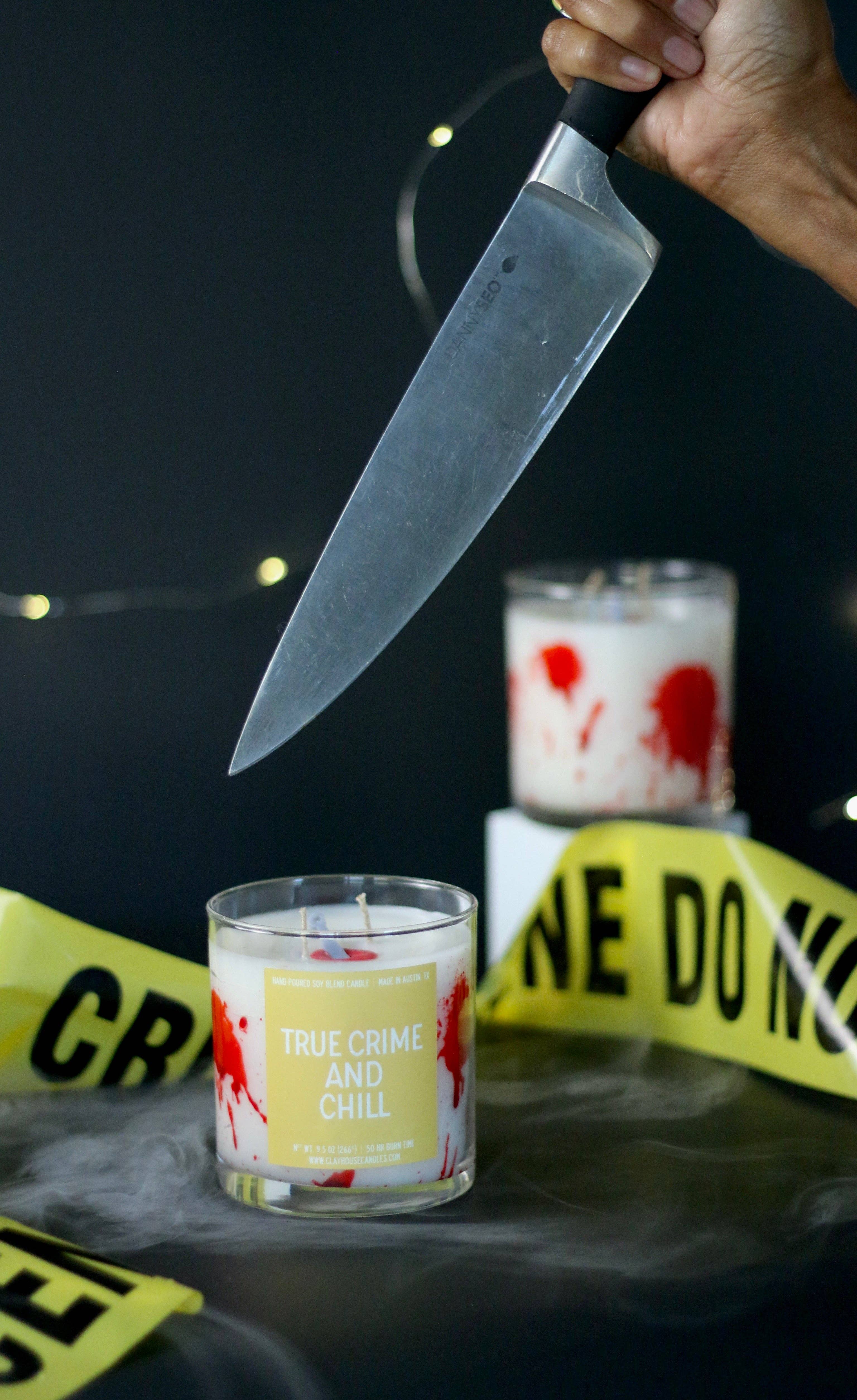 Clay House Candles – wholesale Burkljus – True Crime och Chill behållarljus3