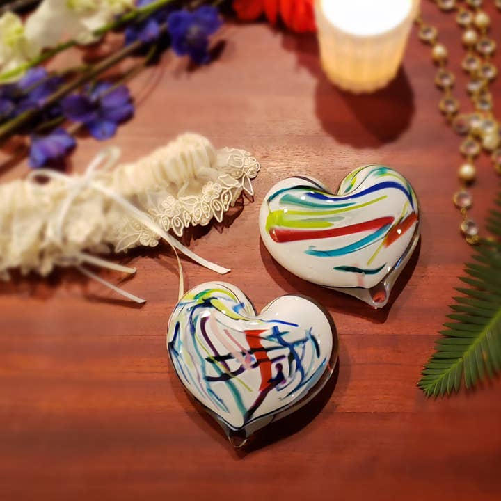 epiphany studios - Wholesale Paper Weight - Heart Paperweight - Kaleidoscope2