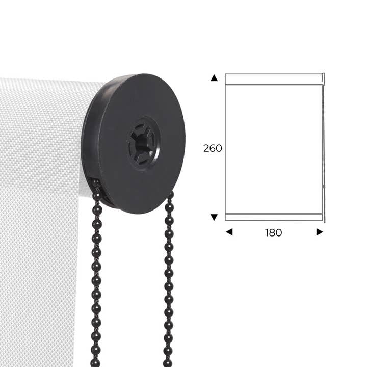 cortina enrollable 180cm blanco para venta al por mayor de Rocada Spain