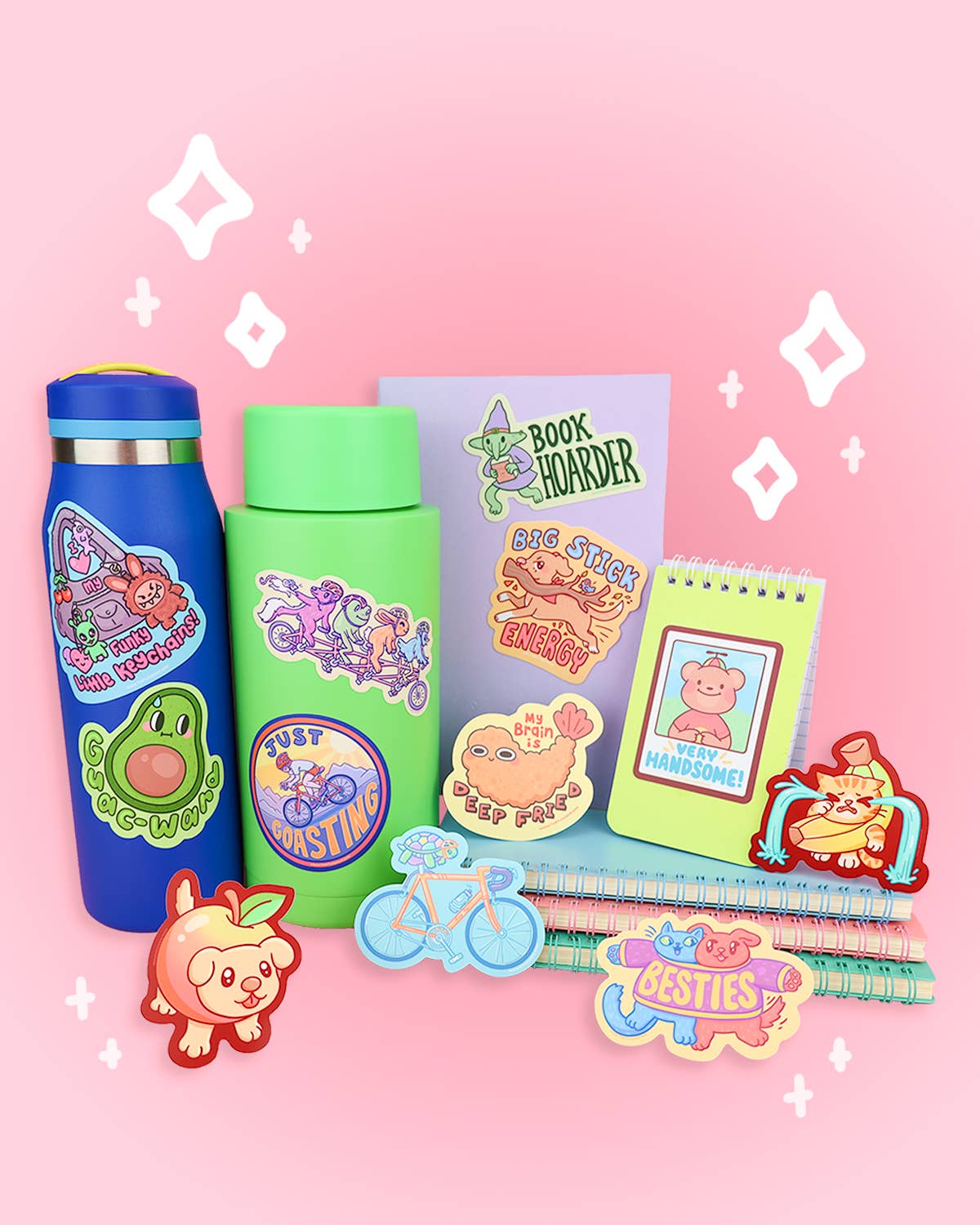 Turtle's Soup - Wholesale Sticker - Big Stick Energy | Funny Dog | Puppy | Aura | Vinyl Sticker1