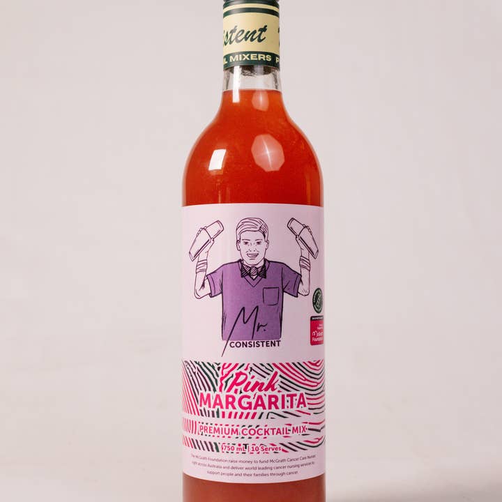 Mr. Consistent - Wholesale Cocktail mix/syrup - Pink Margarita Mixer 750 mL - 10 Serves 1