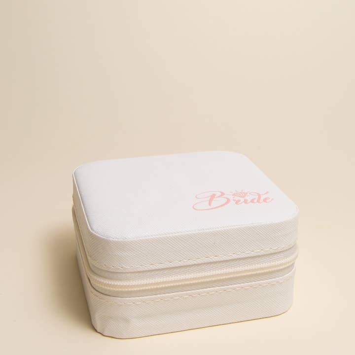 SP Sophia Collection - Wholesale Jewelry Box/Organizer - "Bride" Printed Jewelry Box with Multiple Compartments2