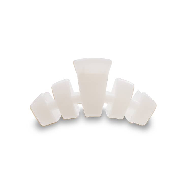 TELETIES - Wholesale Hair Clip - Women's - Classic Hair Clip | Small | Coconut White