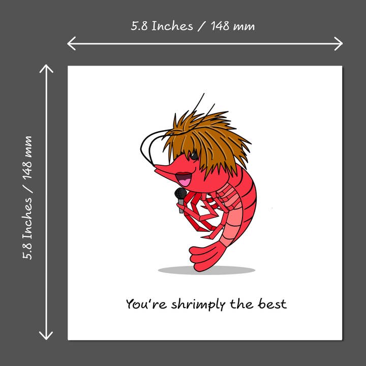 Swizzoo Cards - Wholesale Birthday Card - Funny Simply the Best Card Birthday Valentine's Day Anniversary Exam Card Girlfriend Boyfriend Wife Husband Son Daughter Shrimp Lobster