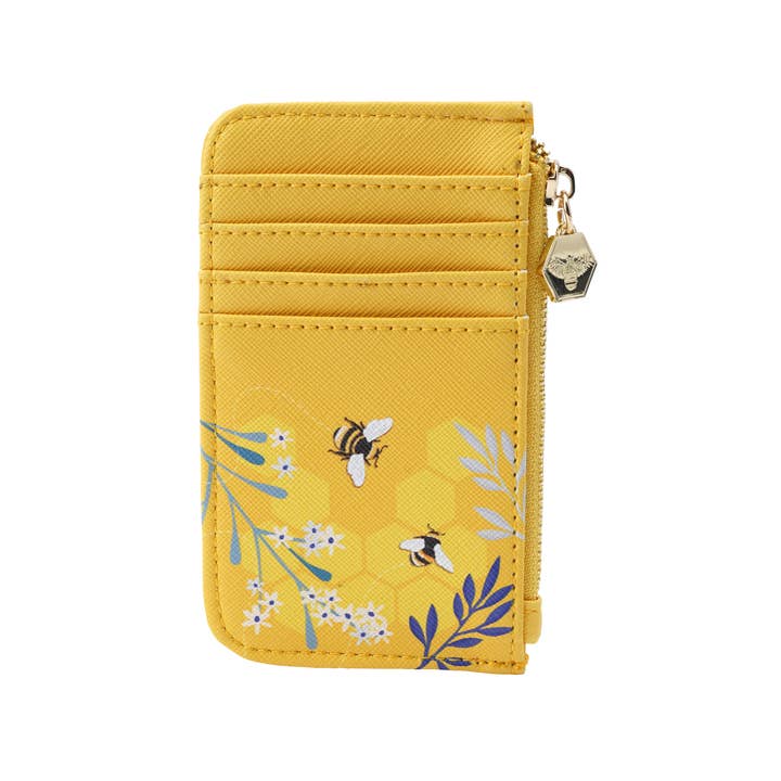 CGB Giftware - Wholesale Card Holder - Women's - The Beekeeper Yellow Bee Design Card Holder Purse2