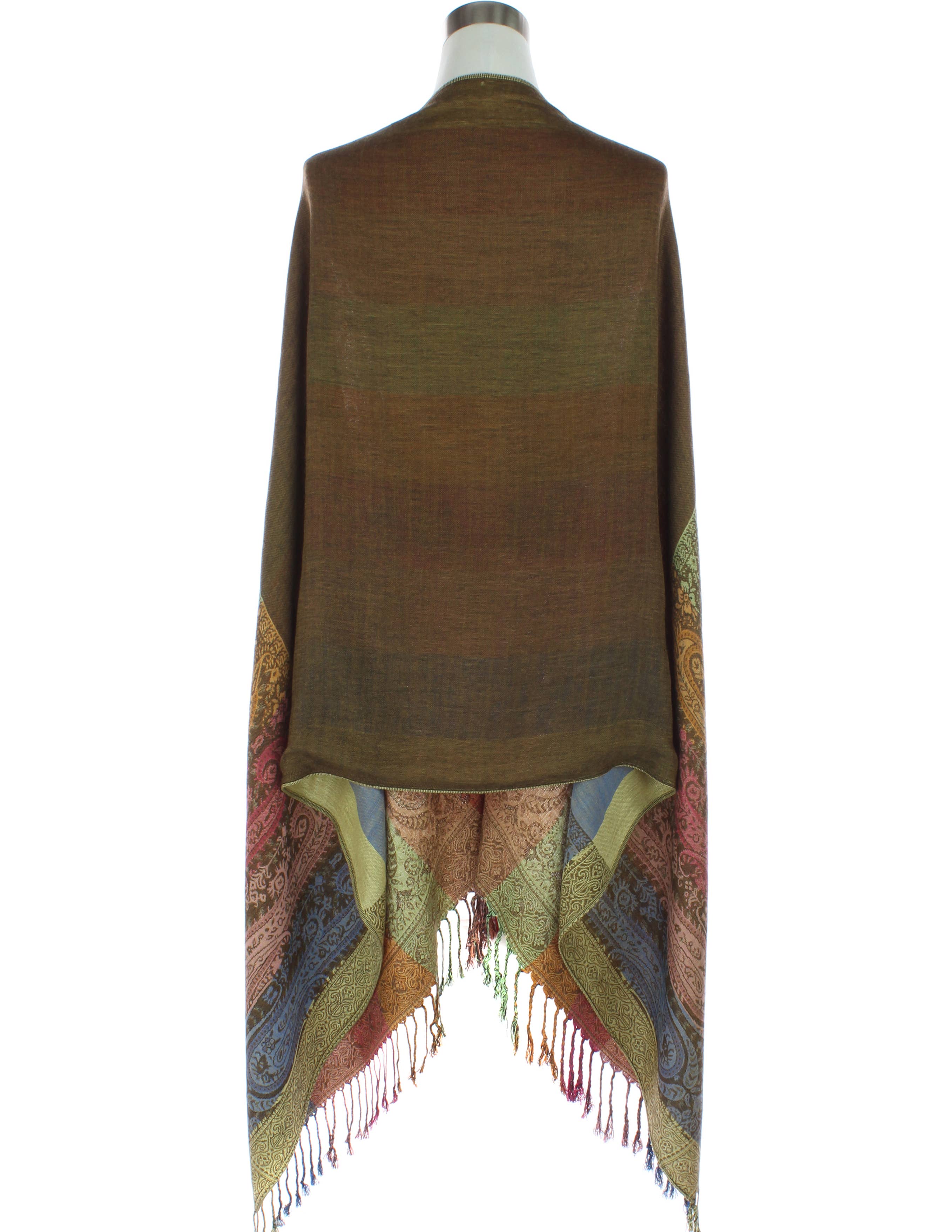 Original USA - Wholesale Scarf - Women's - Two Sides Long Paisley Pashmina7