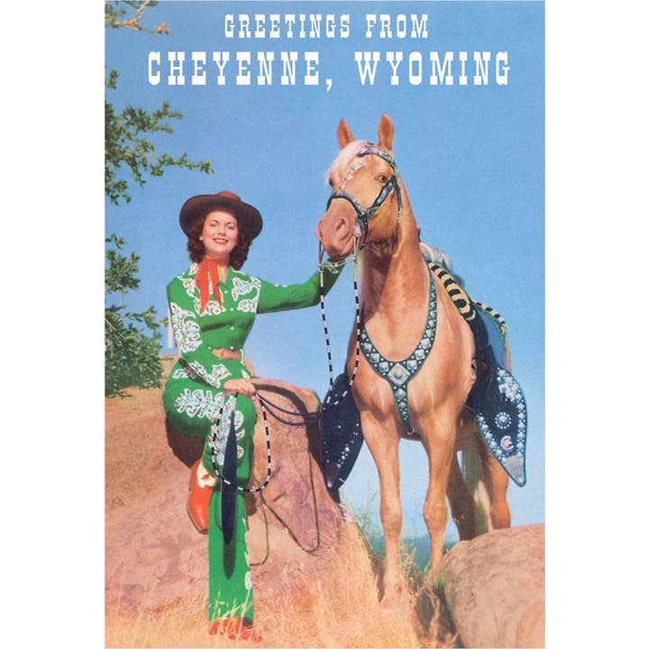Found Image Press - Wholesale Magnet - Magnet WY-164 Greetings from Cheyenne