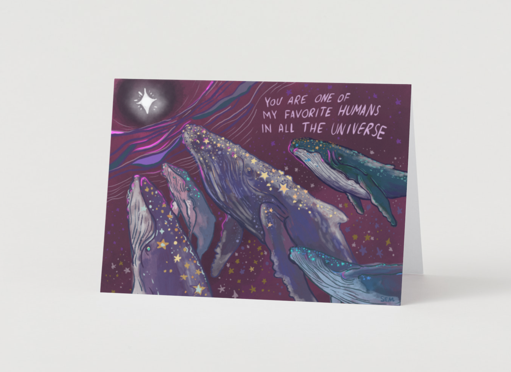 Sarahvision – Großhandel Geburtstagskarten – Geburtstagskarte „You're My Favourite Human Buckelwal“3