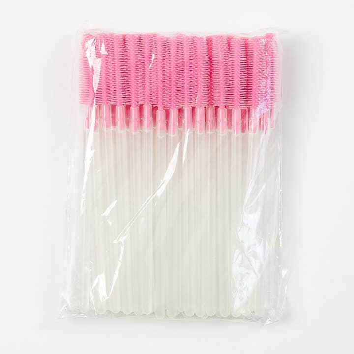 Mascara Wands - Pink/Clear for wholesale by Miskoka Beauty INC