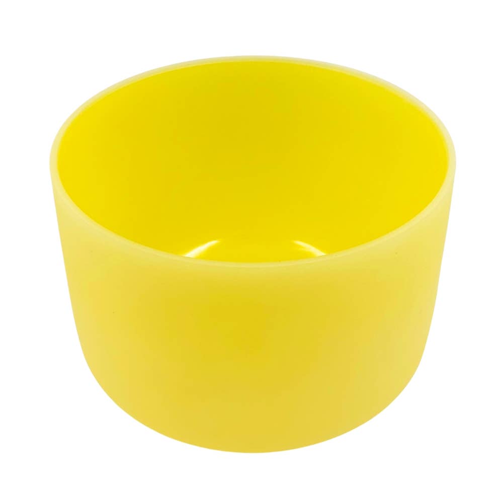 Earths Elements Wholesale - Vente Accessoire de méditation - Bol chantant en cristal jaune, 25 cm, note Mi1