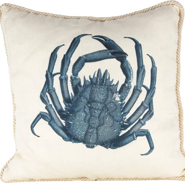 Nautical/ Crabby Pillow for wholesale by Ox Bow Decor
