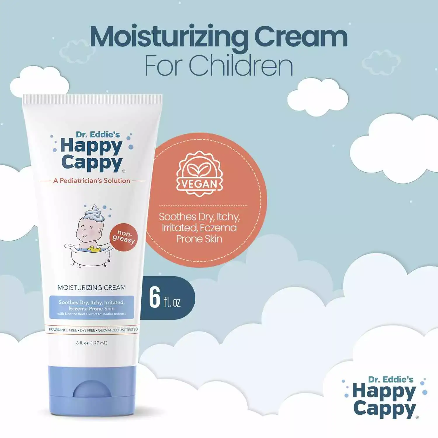 Happy Cappy - Wholesale Bath & Body Set - Baby - 3 Step Baby Skincare Routine Bundle to Manage Cradle Cap and Eczema (FREE Beanie Brush)15