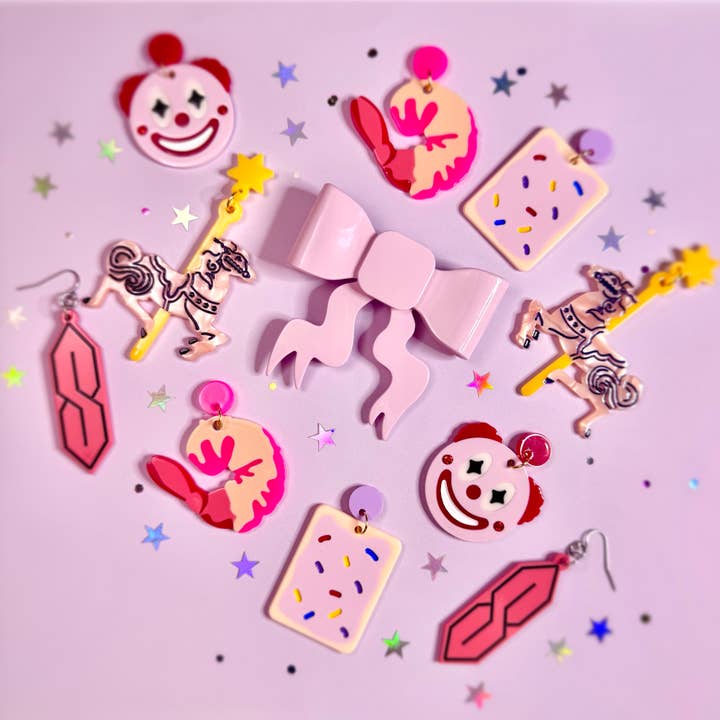 Peach Beast - Wholesale Dangle Earrings - Y2K Cool S Earrings