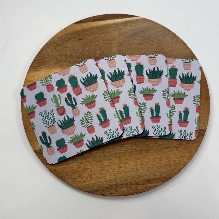 Cactus Collage Coaster for wholesale by Mud & Honey