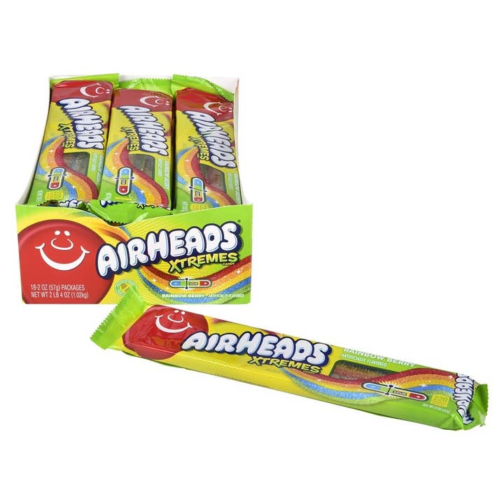 AIRHEADS XTREME SOUR BELTS - LLB Candy for wholesale by La Luna Bella - Toys