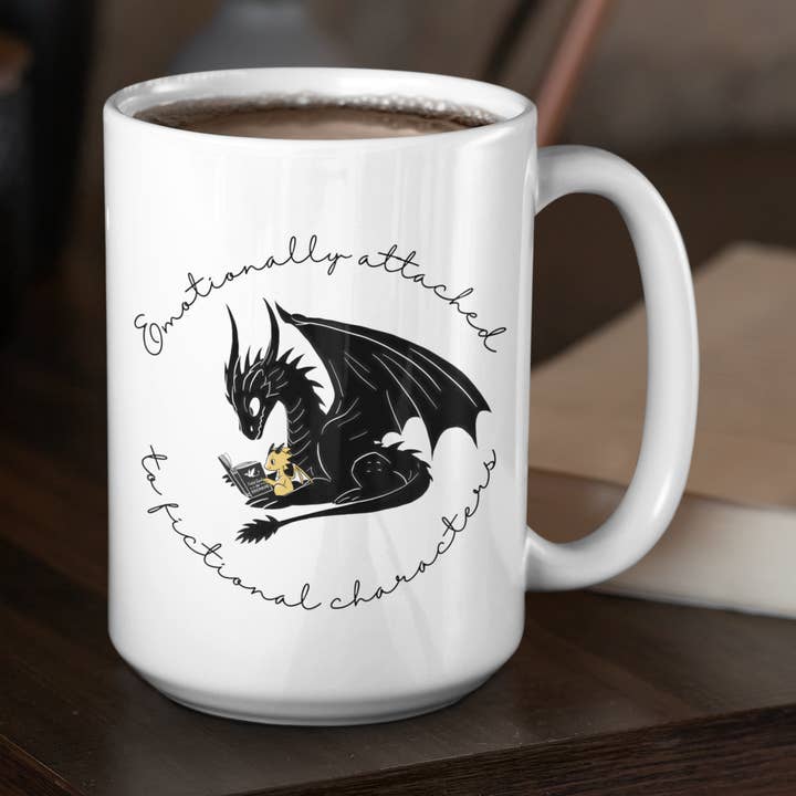 Emotionally Attached FW Dragon SCRIPT - Ceramic Mug 15oz for wholesale by The Geek Boutique