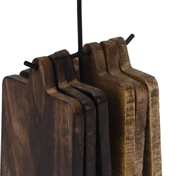 Meinposten - Wholesale Cutting Board - 6 wooden coasters boards wooden board board wood wooden boards with stand